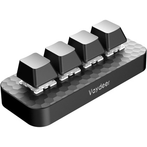 image:imageVaydeer 4 Fully Programmable Keys with Floating Window and Macro Multifunctional Keypad OneHanded Mechanical Keyboard Support NKRO Hotkeys OneClick Start Compatible with iOSWindows