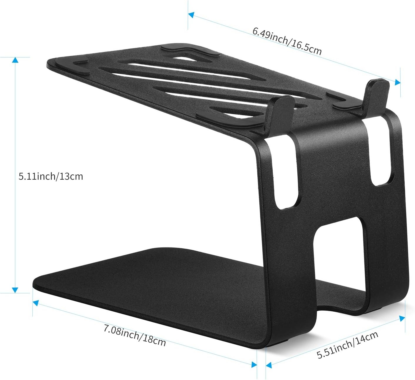 image:imageVAYDEER Desktop Speaker Stands with Vibration Absorption Pads Metal Speaker Stands Pair Support Up to 40lbsBookshelf Speaker Stands for Better Audio Experience 709 x 551 x 512 inchsingle layer