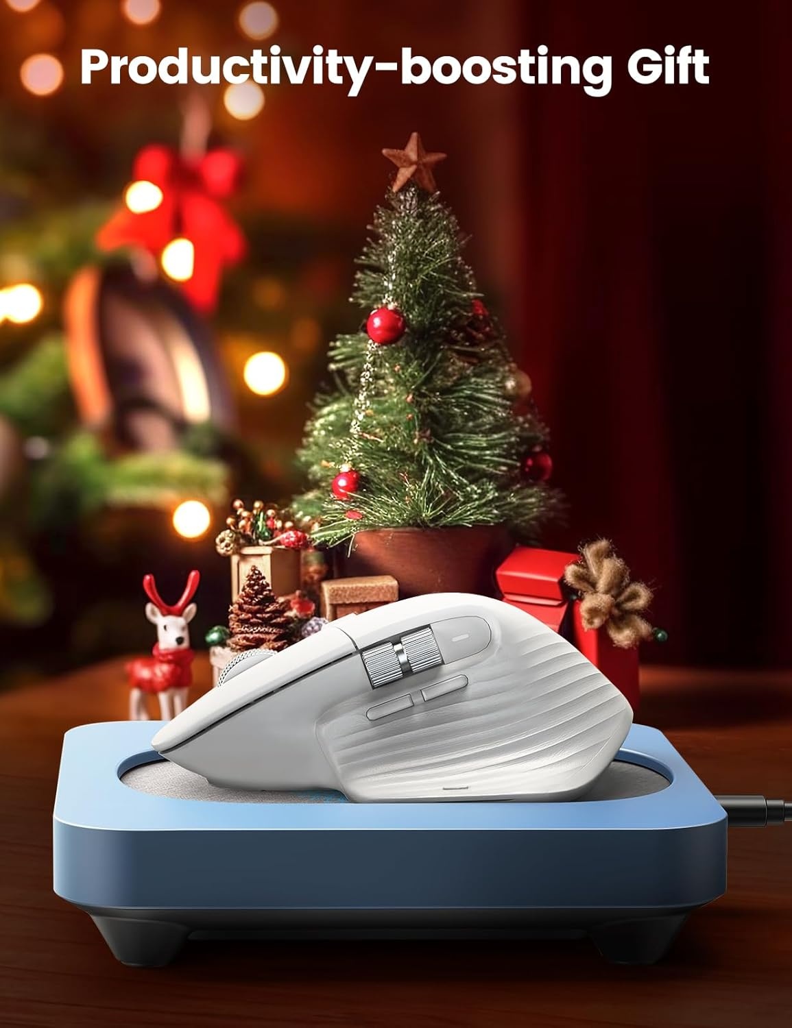 image:imageVaydeer Enlarged Turntable Mouse Mover Max 3 Mouse Jiggler with Adjustable Intervals UserFriendly Buttons and LED Display Mouse Shaker Wiggler to Keep Your PC AwakeCoil