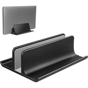 image:imageVaydeer 3in1 Aluminum Laptop Stand Vertical Laptop Stand Holder for Desk with Adjustable Dock SpaceSaving Organizer for All MacBook Surface Samsung HP Dell up to 173 inchBlack