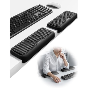 image:imageVaydeer 2Pcs Elbow Rest Pad LShaped Arm Rest Elbow Pad Desk Edge Cushion Ergonomic Memory Foam Wrist Rest Support Keyboard Mouse Padding for Palm Hand Office Computer Home Gaming AccessoriesBlackBlack