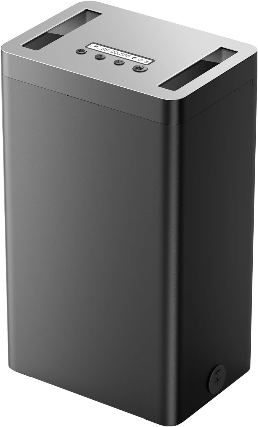 image:imageVaydeer Metal Timed Lock Box Phone Lockbox with Timer Time Locking Safe SelfControl Container with USB C ChargeChild Lock Audio Prompt Time Release Storage Locker for PhoneiPad MiniMedicineBlack