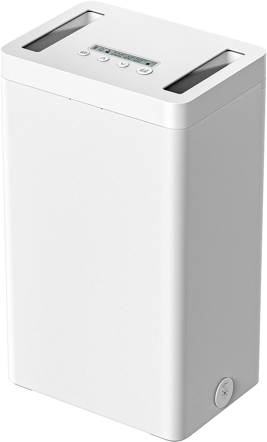 image:imageVaydeer Metal Timed Lock Box Phone Lockbox with Timer Time Locking Safe SelfControl Container with USB C ChargeChild Lock Audio Prompt Time Release Storage Locker for PhoneiPad MiniMedicineWhite