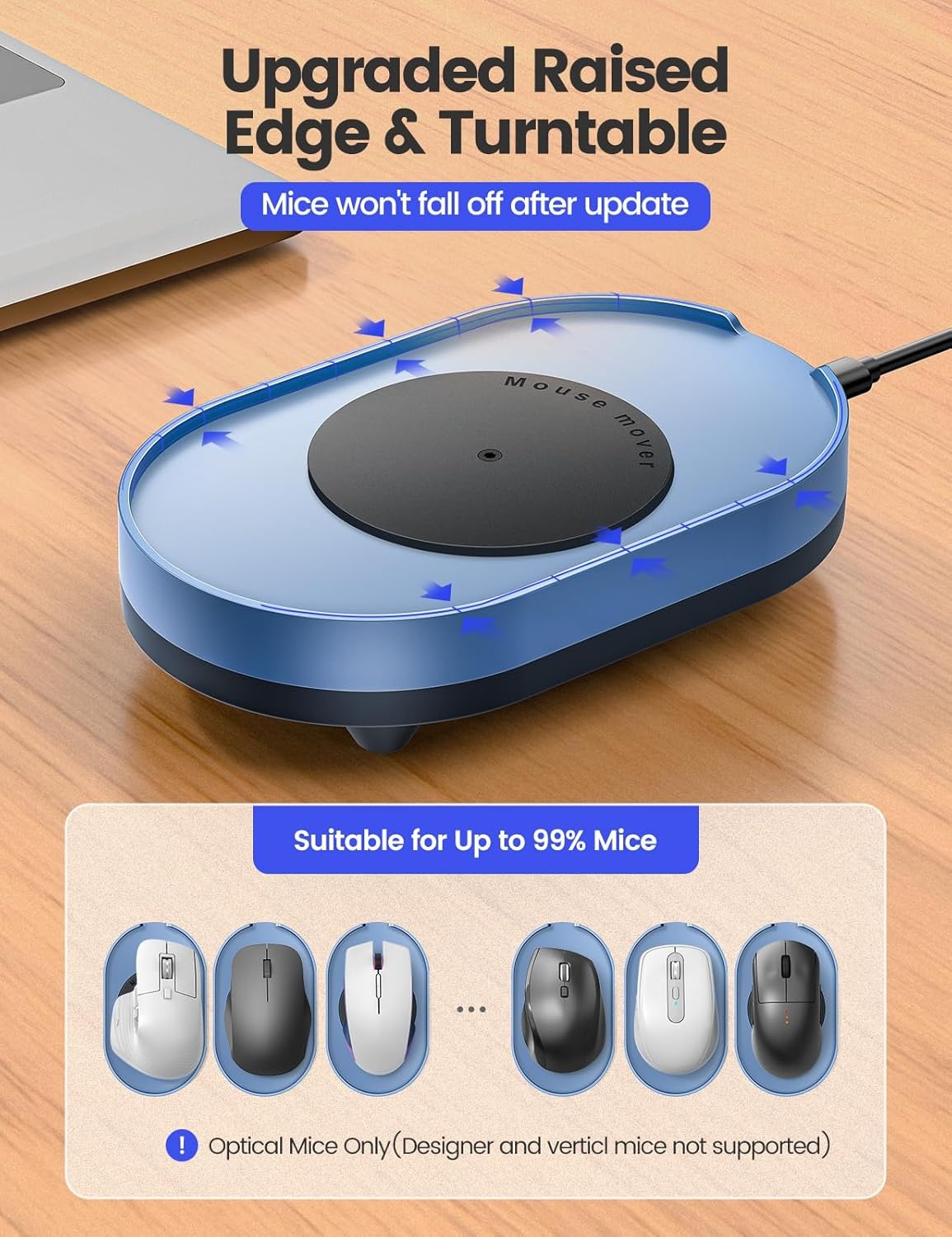 image:imageVaydeer Undetectable Mouse Mover M4 Mouse Jiggler Device with ONOff Switch DriverFree Shaker Wiggler Mouse Movement Simulation for Computer Awakening Gift Ideal for MenWomenNavy Blue