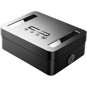 image:imageVaydeer Metal Timed Lock Box Phone Lockbox with Timer Time Locking Safe SelfControl Container with USB C ChargeChild Lock Audio Prompt Time Release Storage Locker for PhoneiPad MiniMedicineBlack