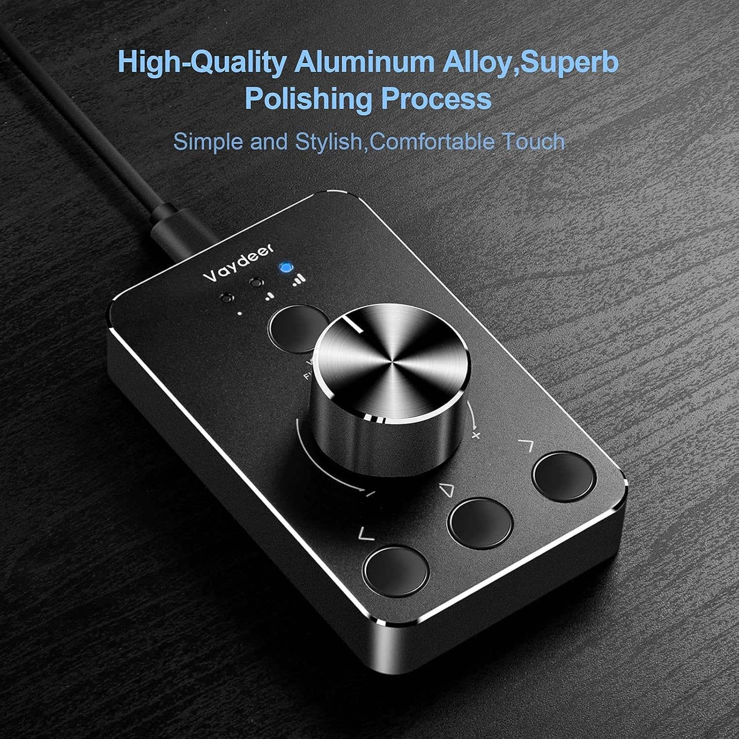 image:imageVAYDEER Volume Control Knob with OneClick Mute Function and 3 Volume Control Modes USB Volume Knob Multimedia Controller for Win 7810Mac Gift for Festivals Loved Ones