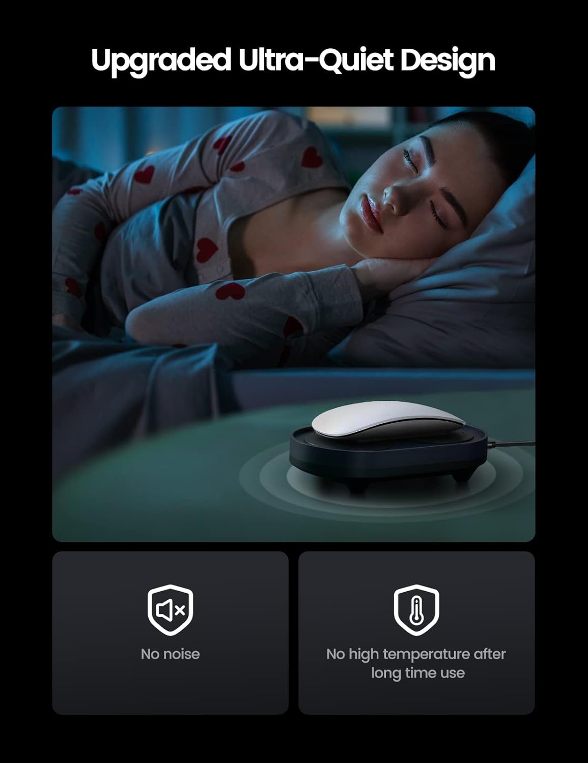 image:imageVaydeer Dual Turntable Mouse Mover Turbo 3 Mouse Jiggler with Adjustable Intervals ONOff Switch Undetectable amp Noiseless Mouse Shaker Simulate Realistic Mouse Movement for Secure Computer Activity