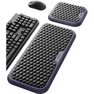 image:imageVaydeer Wrist Rest for Keyboard and Mouse Computer Ergonomic Wrist Support Pad Set Soft Memory Foam Arm Cushion for Desk Palm Hand Office Gaming Laptop TypingMediumBlack and Dark Blue