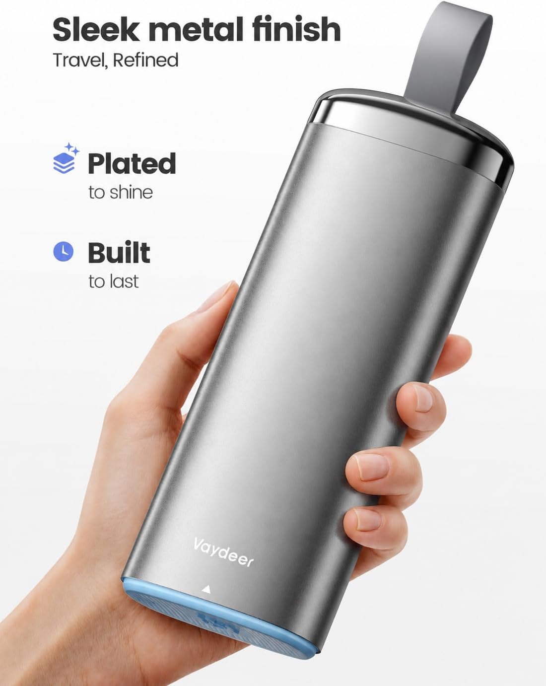 image:imageVaydeer Metal Pill Organizer 2 Times a Day AM PM 7 Day Weekly Pill Box with Builtin Desiccant Airtight MoistureResistant Travel Pill Case for Medication amp Supplements BlueA2grey